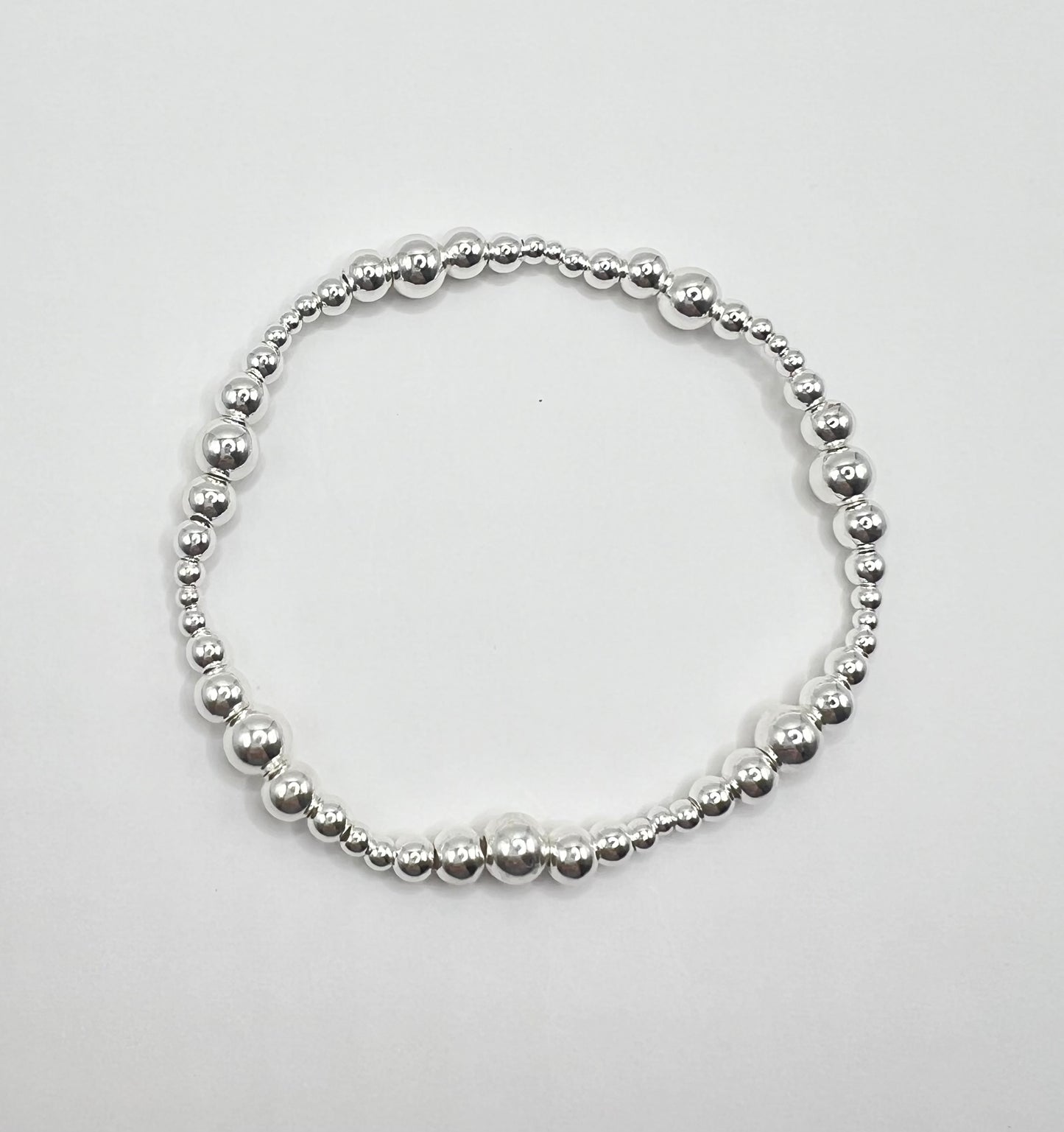 Highs and lows silver bracelet