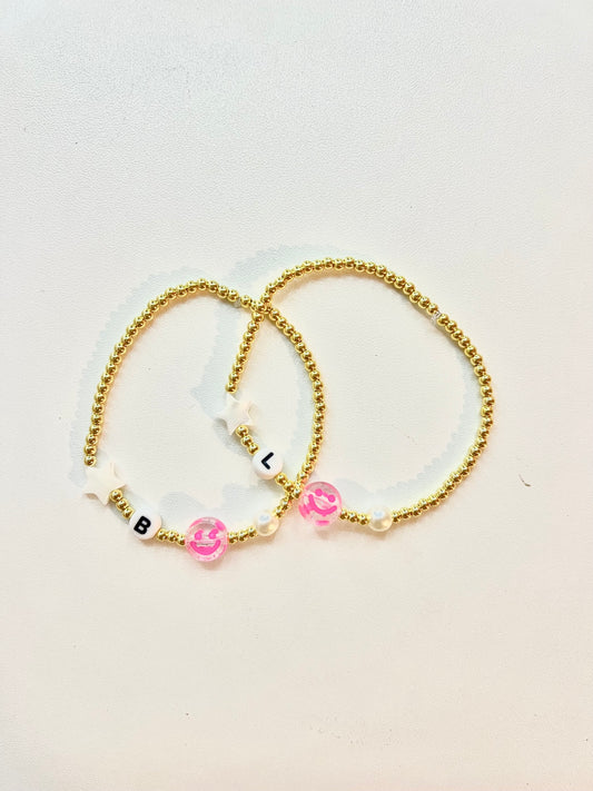 Star Girl letter bracelet