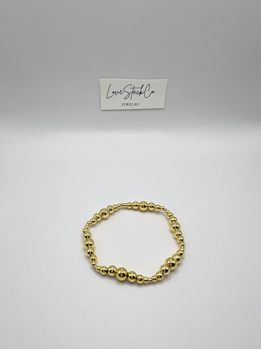 Highs and lows gold bracelet