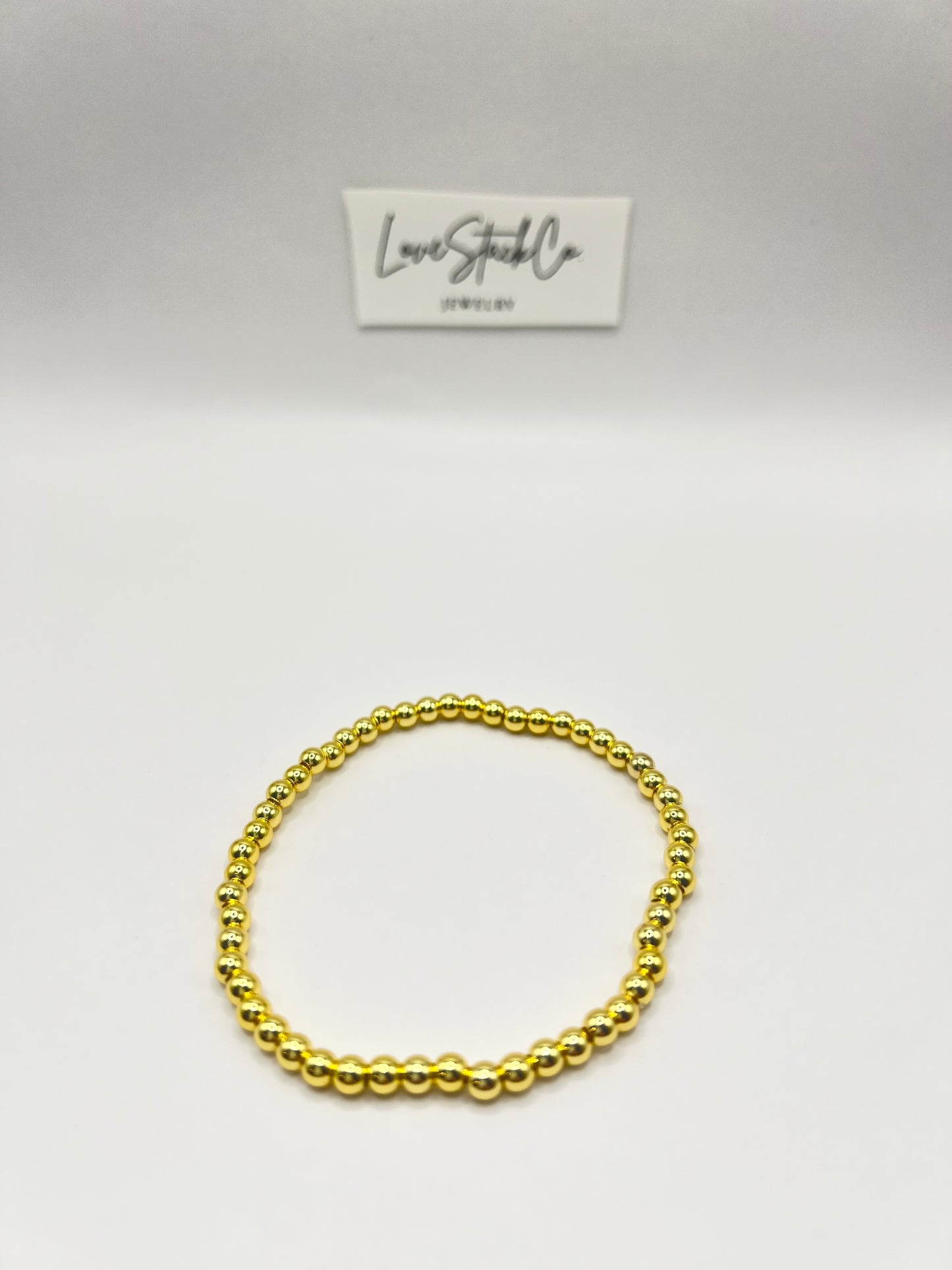 Full beaded gold bracelet